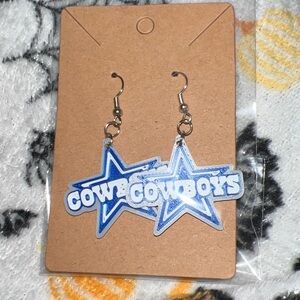 Dallas Cowboys earring hooks by 3D print